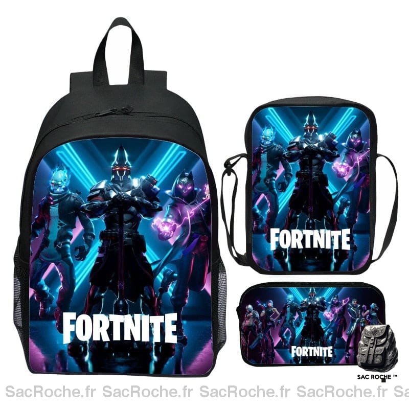 Sac à dos Fortnite 3 pièces - Sac à dos scolaire Sac à dos