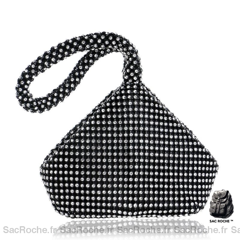 Pochette Baluchon En Cuir Noir Pochette Femme