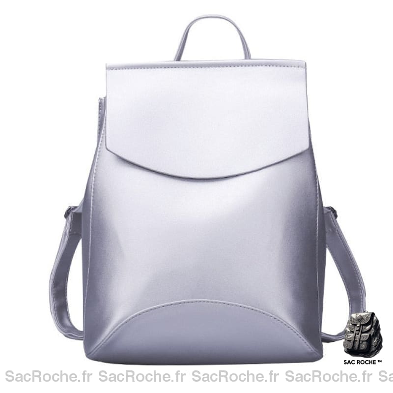 Sac À Dos Blanc Cuir Stylé Sacs Femme