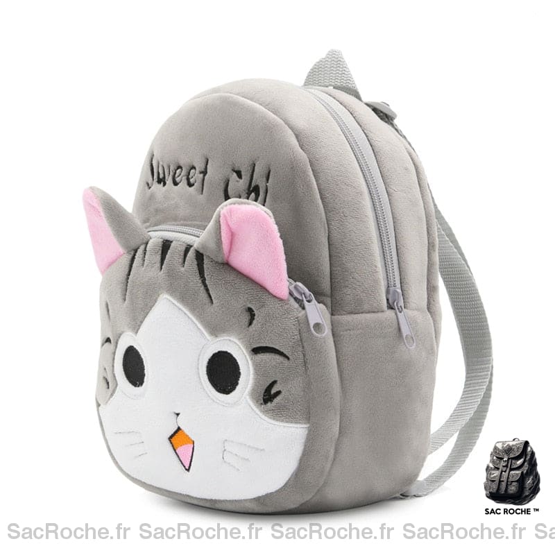 Sac à dos peluche Chi le chat pour enfants - Sac à dos scolaire Sac