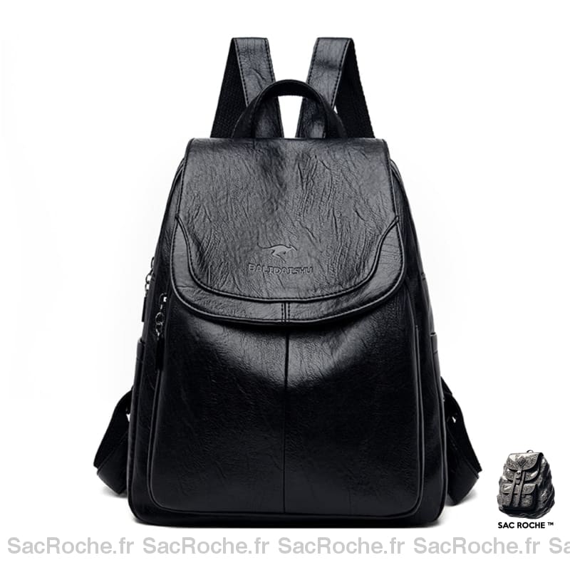 Sac À Dos Cuir Vintage Souple Femme