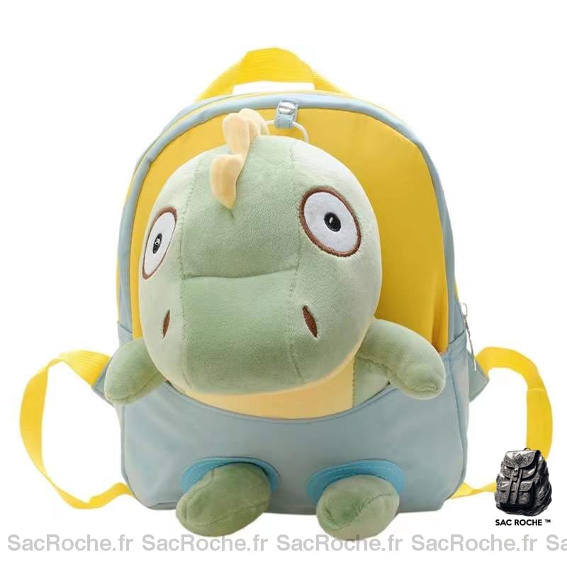 Sac à dos lilliputien pour enfant peluche dinosaure jaune