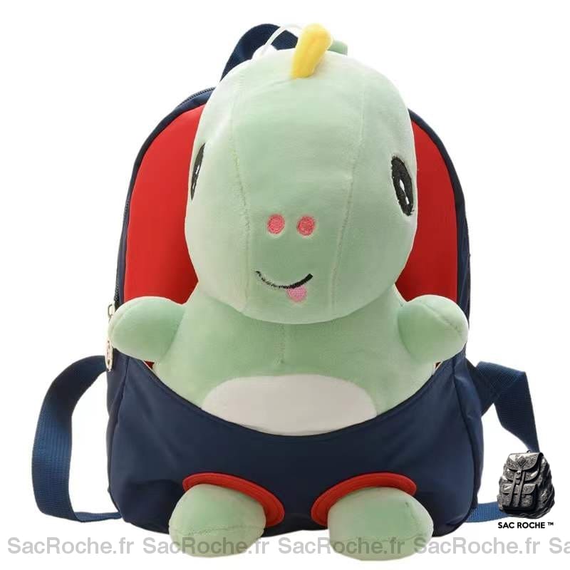 Sac à dos lilliputien pour enfant peluche dinosaure bleu marine