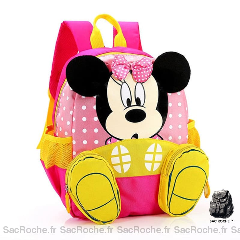 Sac À Dos Disney - Mickey & Minnie 3D Maternelle Rose Sacs Dos Scolaire