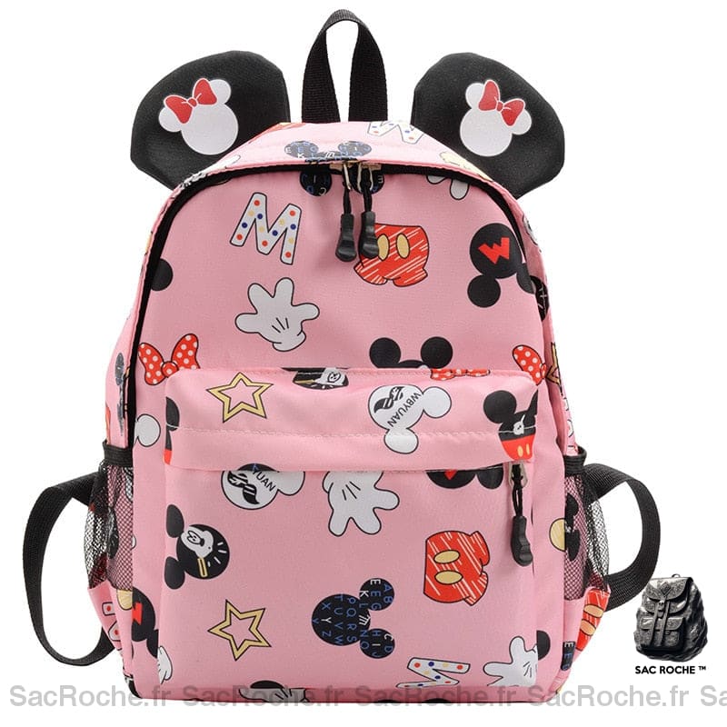 Sac À Dos Disney Rose Imprimé Enfant