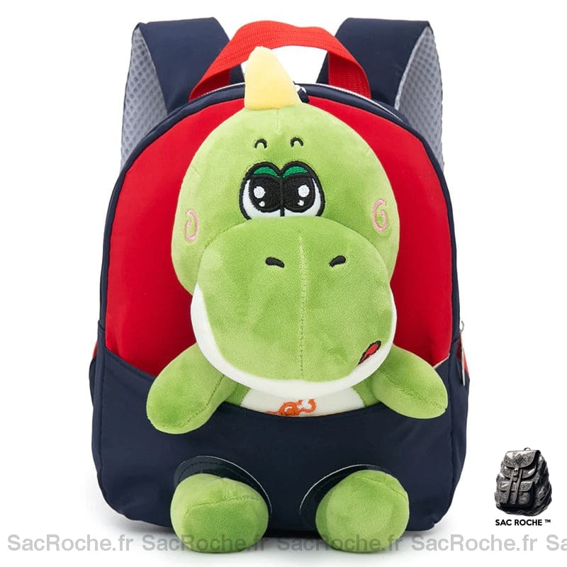 Sac à dos lilliputien pour enfant peluche dinosaure bleu marine