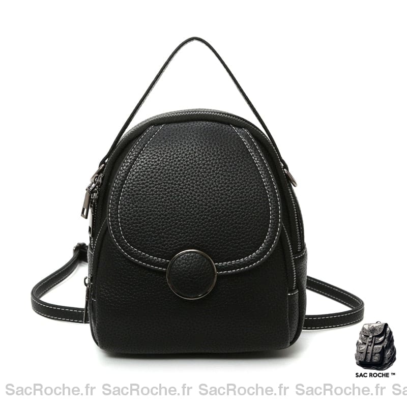 Sac À Dos Femme Cuir Noir