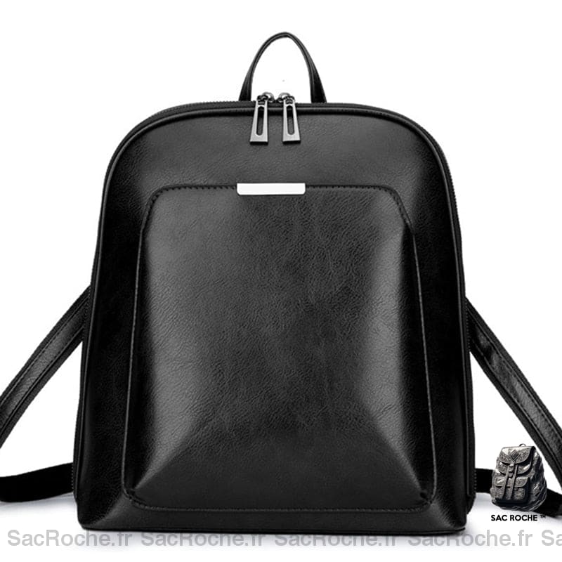 Sac À Dos Femme Cuir Noir Élégant