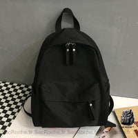 Découvrir le modèle Noir Sac à dos femme tendance en toile - modèle Noir - Sac Roche ™