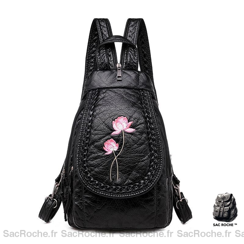 Sac À Dos Fleur Femme Mini Fleur De Lotus Petit Sac Main