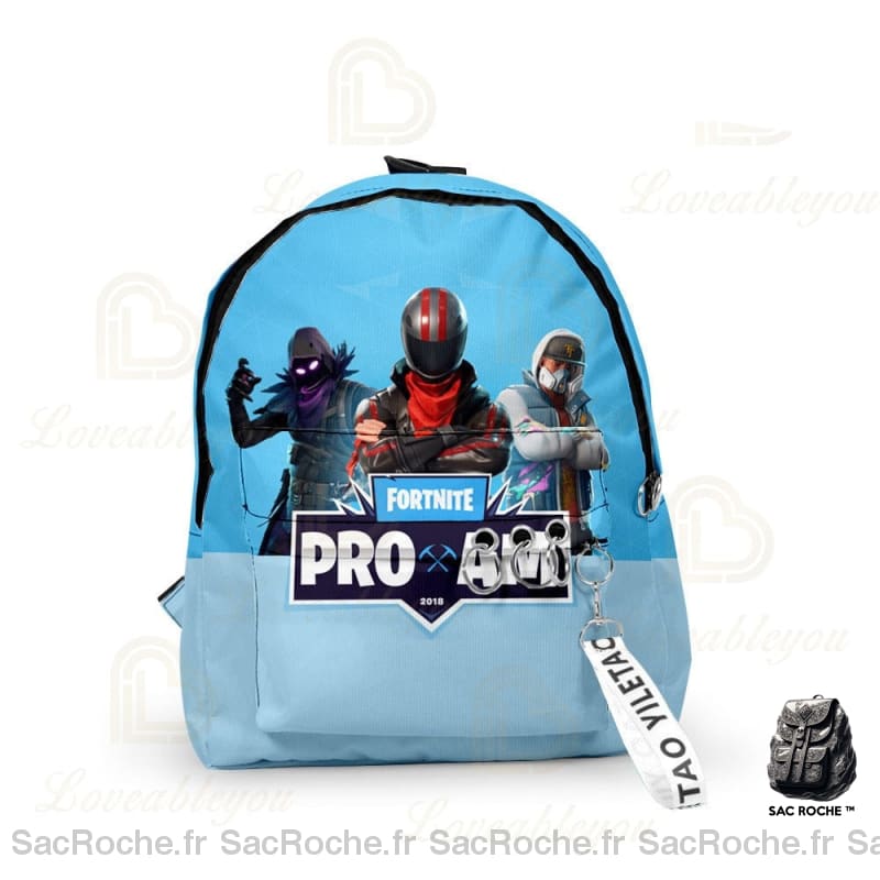 Sac À Dos Fortnite Bleu 2 Compartiments Enfant