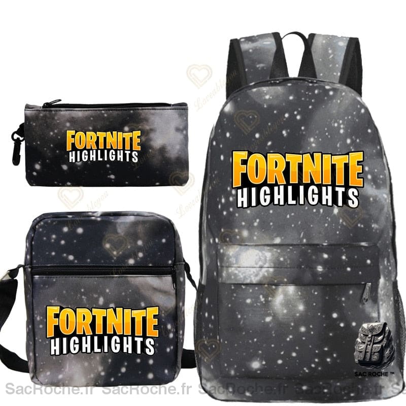 Sac À Dos Fortnite Étoile Noire - Tendance! Enfant