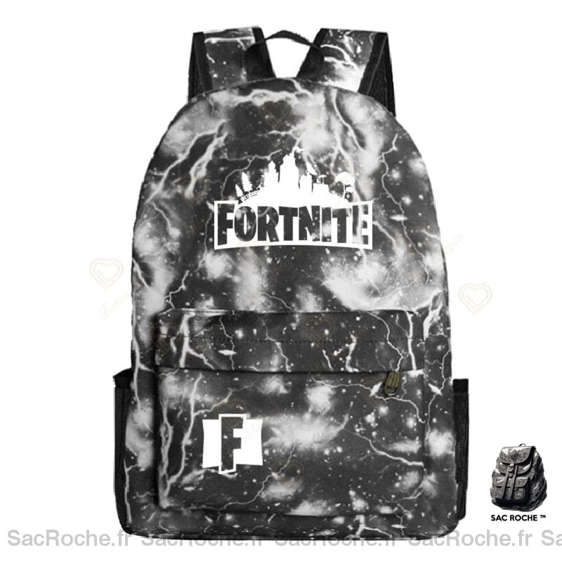 Sac À Dos Fortnite Galaxie Noir/Blanc Enfant