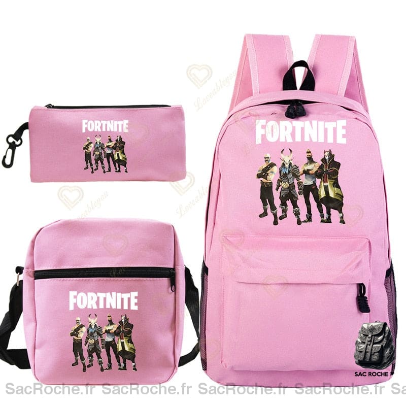 Sac À Dos Fortnite Quatro Rose - Tendance Enfant