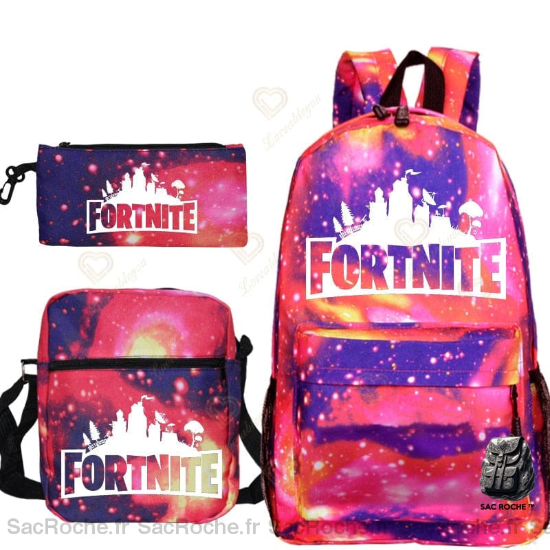 Sac À Dos Fortnite Rose Galaxy Ado