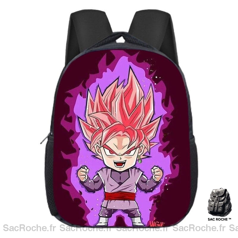 Sac à dos Dragon Ball Super Son Goku saiyen rosé