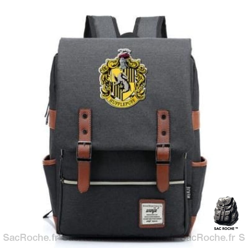 Sac À Dos Harry Potter Gris Collège Ado