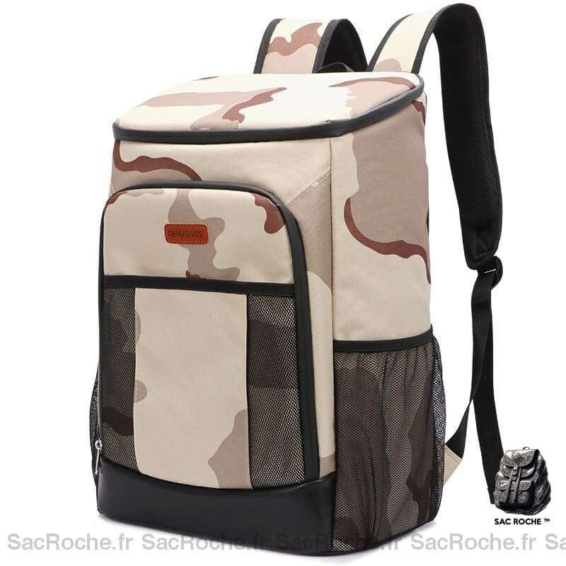 Sac À Dos Isotherme Camo Marron 30L Isotherme