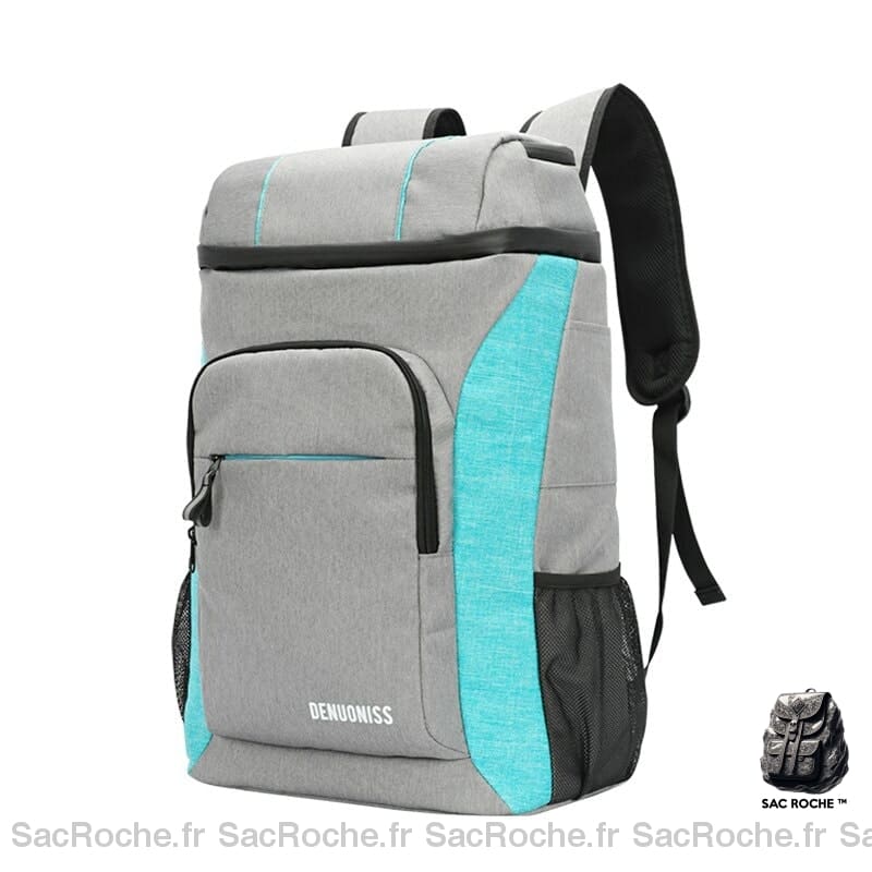 Sac À Dos Isotherme Gris Bleu Clair 30L Dos Isotherme