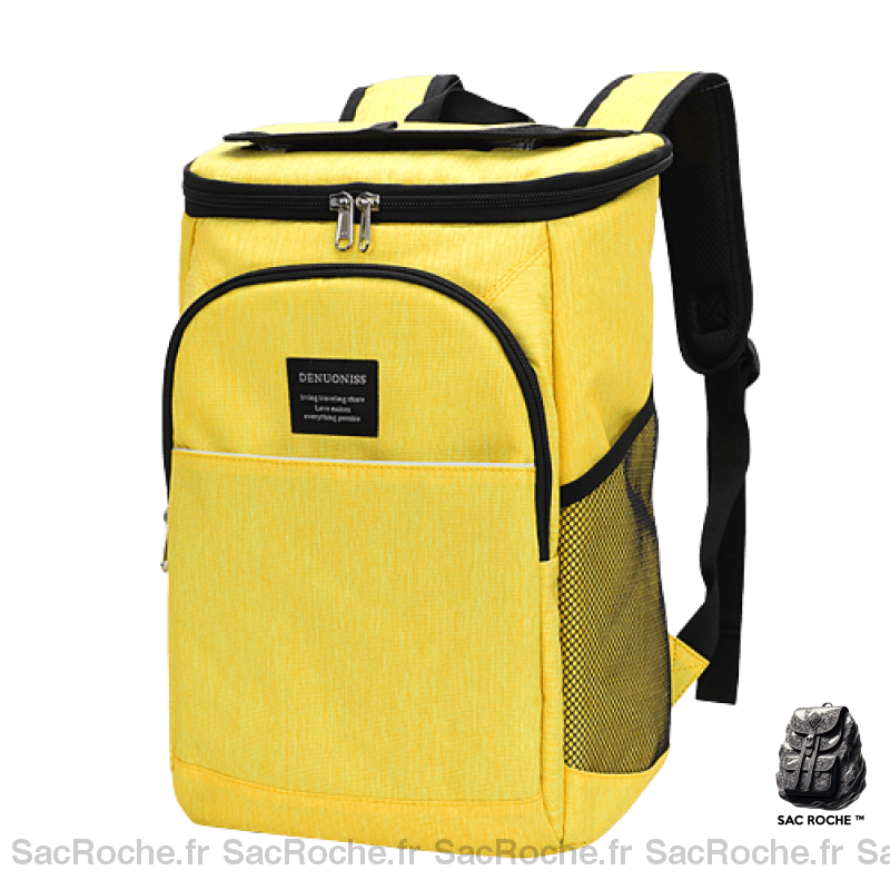 Sac À Dos Jaune Thermos Dos Isotherme