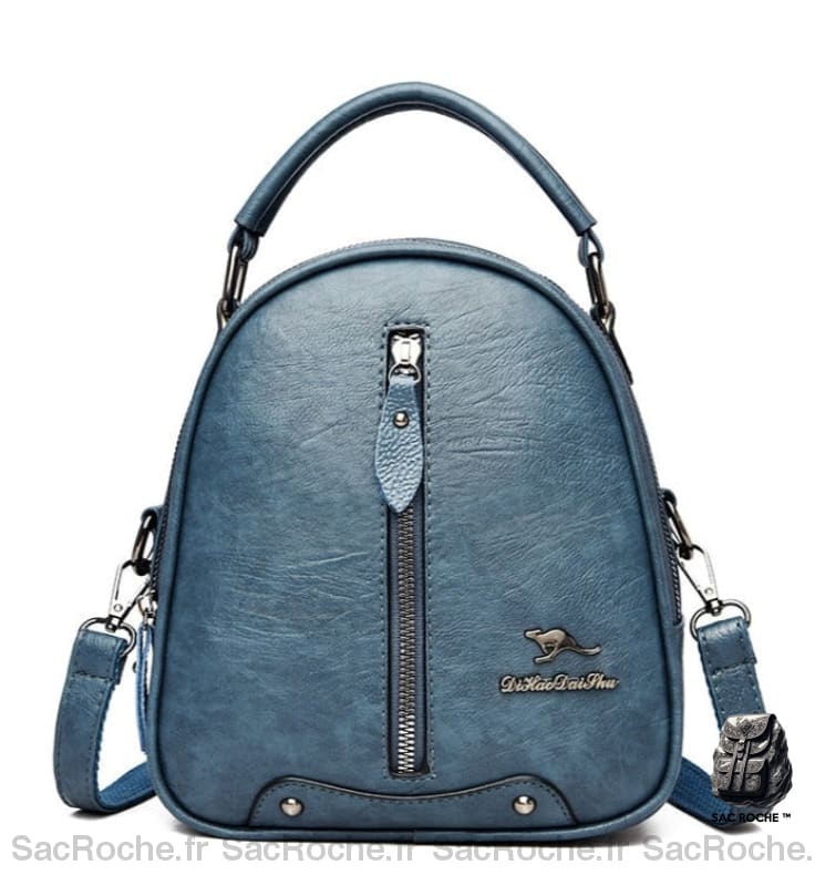 Sac À Dos Kangourou Femme Mini Bleu