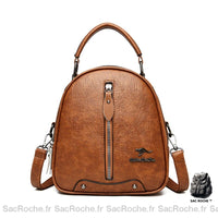 Découvrir le modèle Marron Sac à dos kangourou femme mini - modèle Marron - Sac Roche ™