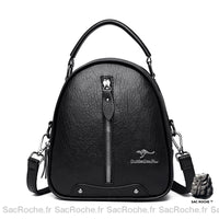 Découvrir le modèle Noir Sac à dos kangourou femme mini - modèle Noir - Sac Roche ™