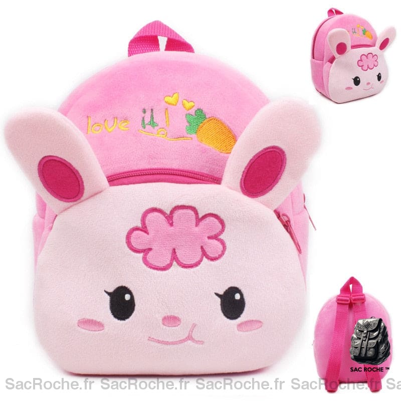 Sac À Dos Lapin Peluche - Mignon Et Confortable Enfant