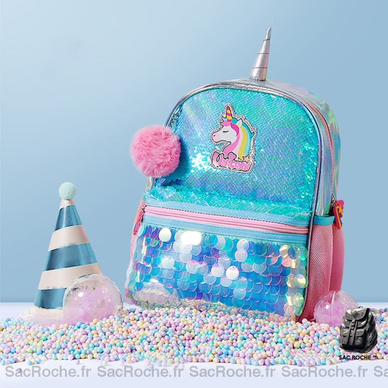 Sac À Dos Licorne Bleu Enfant