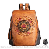 Découvrir le modèle Marron Sac à Dos Luxe Cuir Femme - modèle Marron - Sac Roche ™