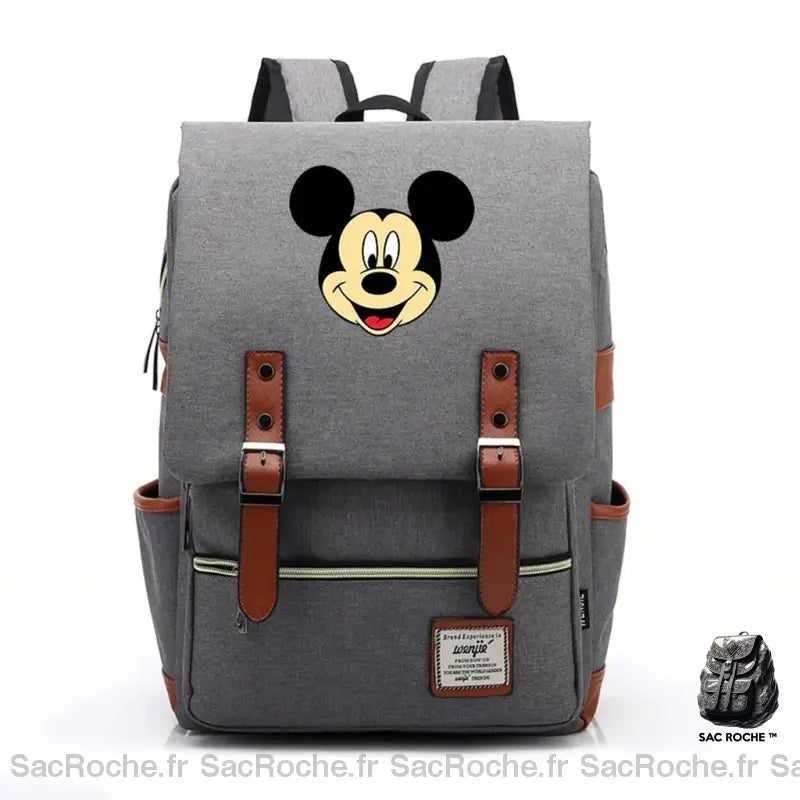 Sac À Dos Mickey Maternelle Rouge Gris / M Sac