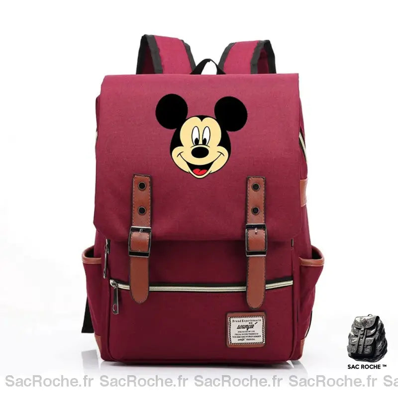 Sac À Dos Mickey Maternelle Rouge Rouge / M Sac