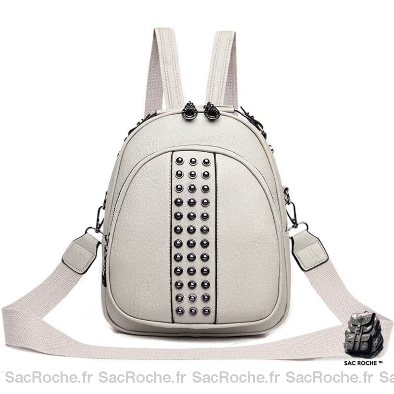 Sac À Dos Mini Bandoulière Gris Petit Femme