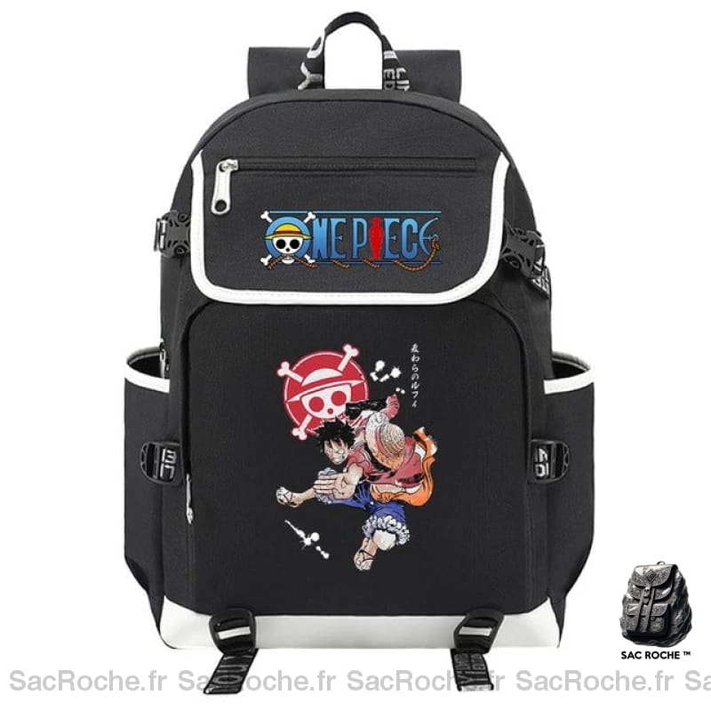 Sac à dos grande capacité Monkey D.Luffy One Piece avec motifs devant