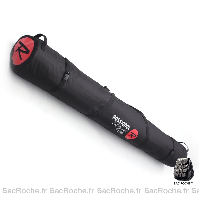 Sac à dos de snowboard ou ski monoplanche noir et rouge