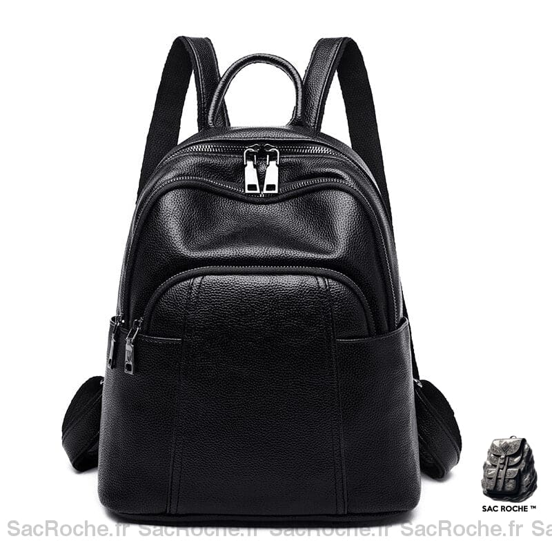 Sac À Dos Noir Classique Petit Femme