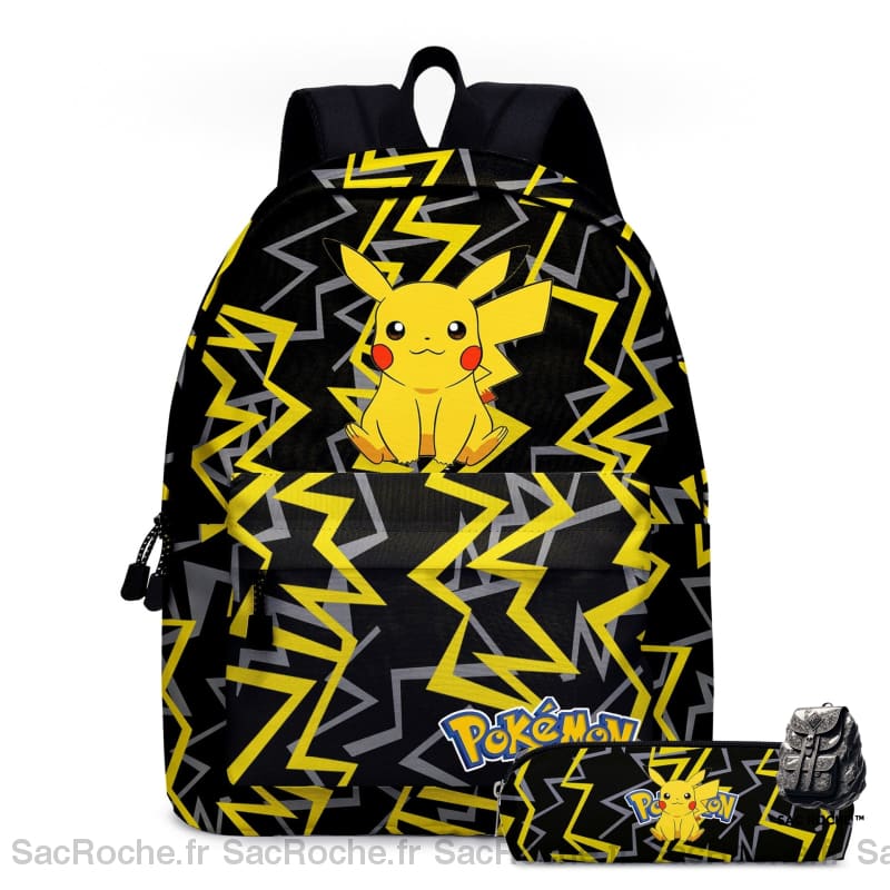 Sac À Dos Noir Pikachu Ultra-Mignon Enfant