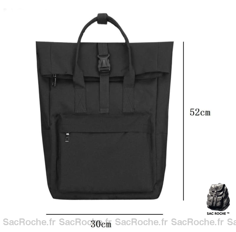 Sac à dos en nylon design berlinois - Noir - bagages Sac à main