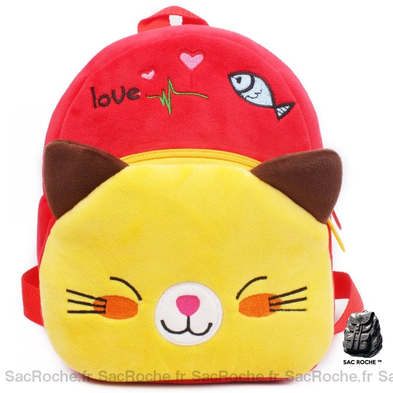 Sac À Dos Peluche Chat Enfant