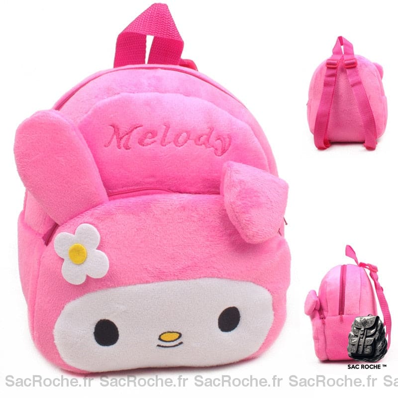 Sac À Dos Peluche Lapin Rose Petit Enfant