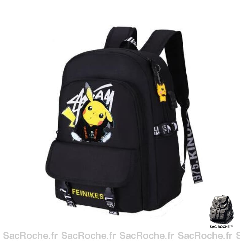 Sac À Dos Pikachu Noir Enfant