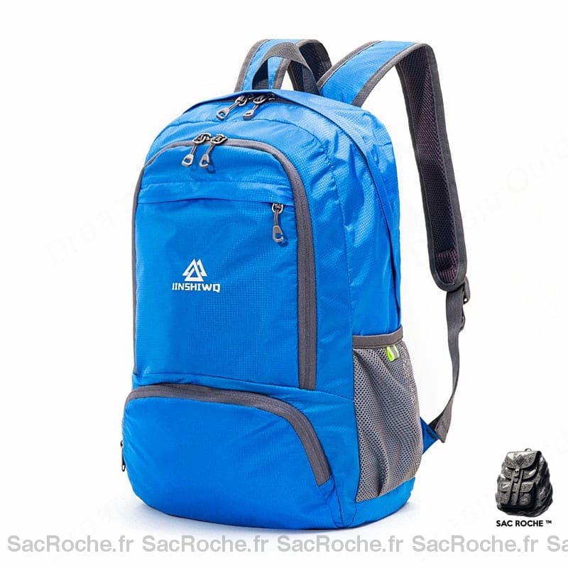 Sac à dos pliable en nylon : étanche et léger - Bleu - Sac à dos de randonnée Sac à dos