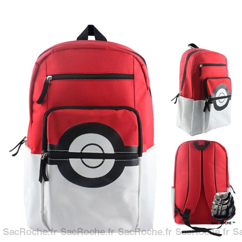 Grand sac à dos Pokéball - Pokémon : c'est parti, Pikachu ! Ketchum aux cendres