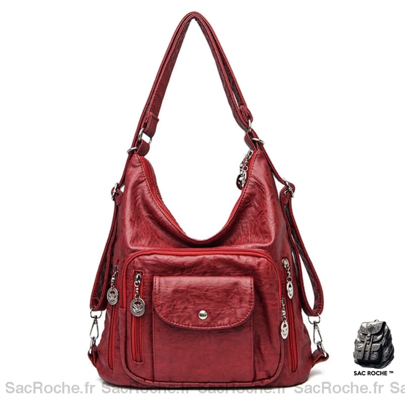 Sac À Dos Prune 3 En 1 Femme