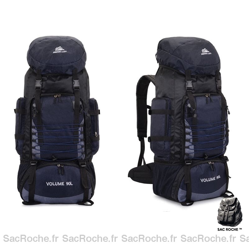 Très grand sac à dos de randonnée - Bleu foncé - Sac à dos de randonnée Sac à dos