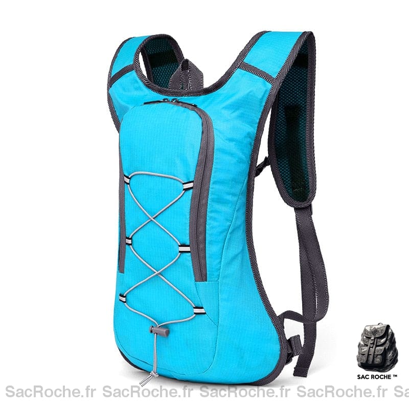 Sac à dos de randonnée respirant - Bleu - Sac à dos de randonnée Pack d'hydratation avec un fond blanc