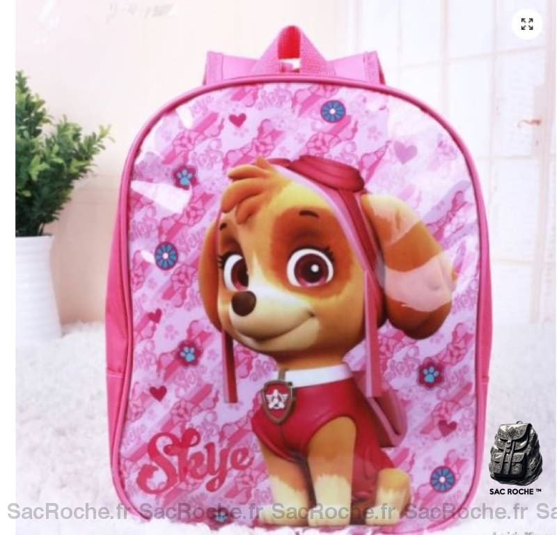 Sac à dos rose brillant pat'patrouille - Sac à dos pour enfants Sac à dos scolaire