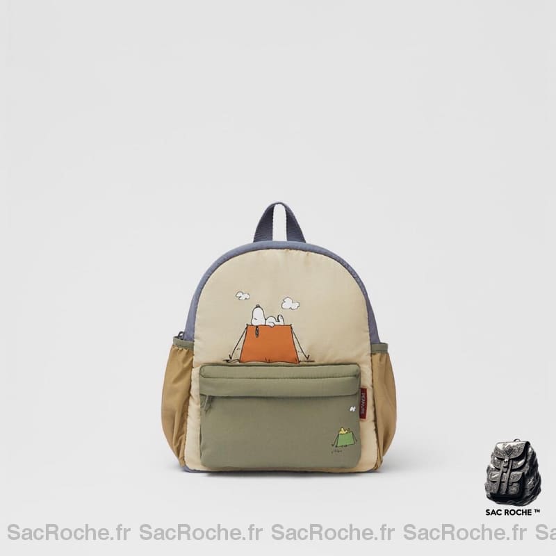 Sac à dos snoopy en toile pour petit garçon