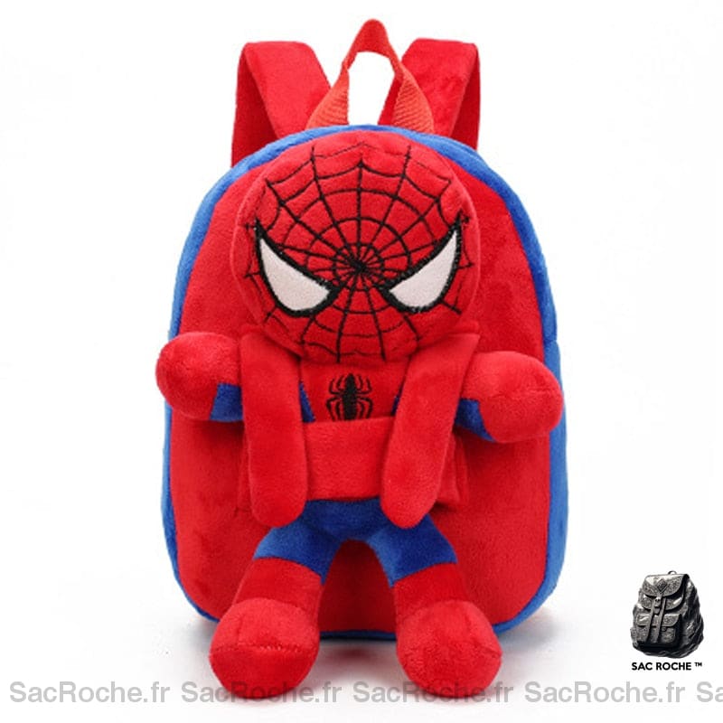 Sac à dos spider-man avec peluche derrière