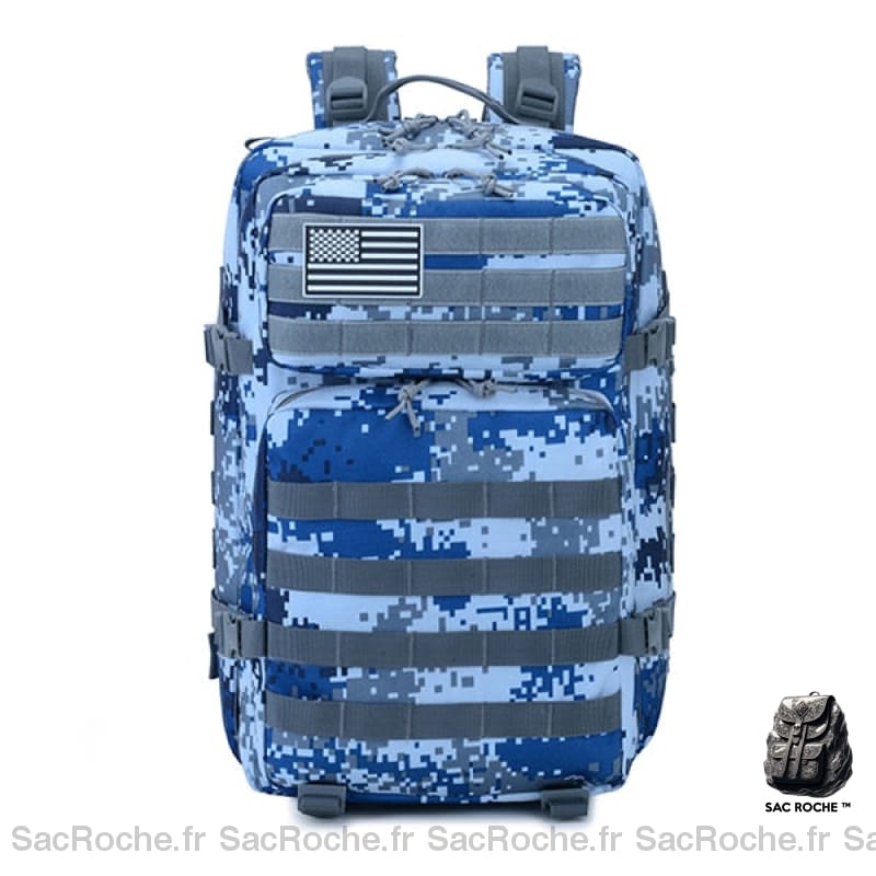 Sac À Dos Tactique Bleu Militaire